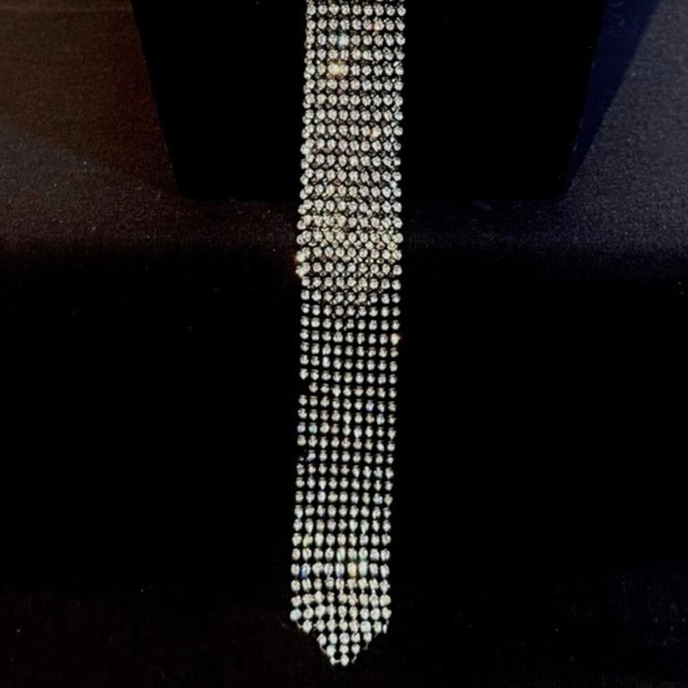 2 - Rhinestone Ties | Silver & Rose Gold - Picture 6 of 6